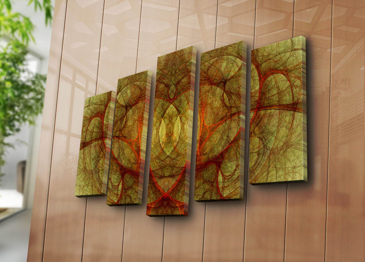 Tablou decorativ, 5PATK-247, 19 x 70 cm, Multicolor - imagine 5